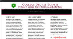 Desktop Screenshot of collegedegreeexpress.com