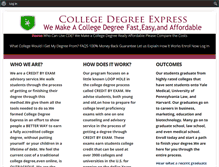 Tablet Screenshot of collegedegreeexpress.com